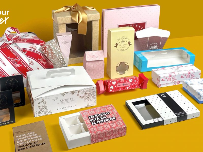 Las cajas para repostería constituyen el envoltorio para los regalos más dulces